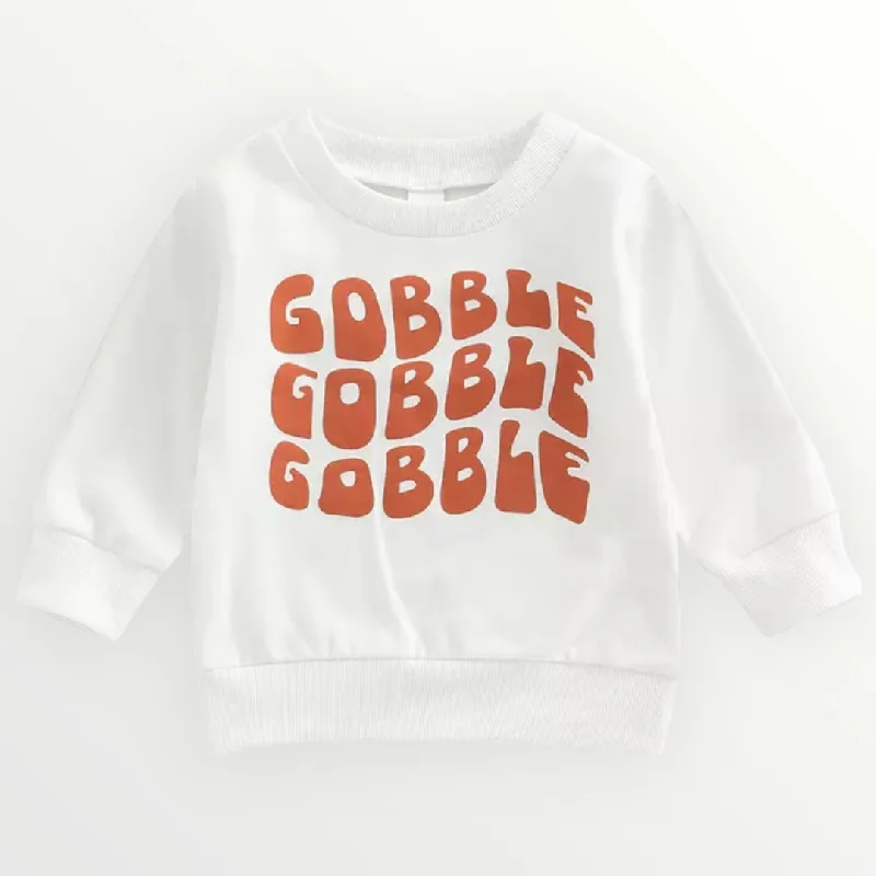 Cozy Fashions Gobble Sweatshirt - White