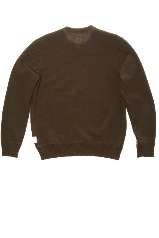 Exclusive Customization Hermes - Reversible Brown/Khaki Cashmere Men's Pullover Sweater -