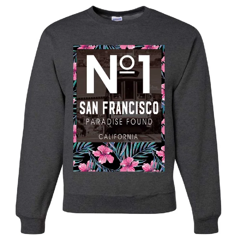 Slim Fit San Francisco No. 1 Paradise Found California Crewneck Sweatshirt