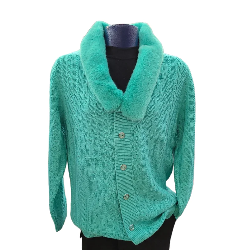 European And American Style Prestige Wool Blend Cardigan Sweater