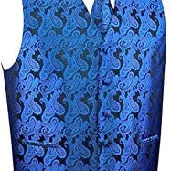 Body Design Men’s 3pc Paisley Vest w/Tie & Hanky