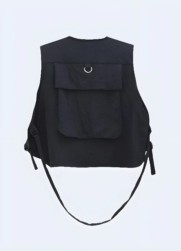Low-key Luxury Cargo Vest Jacket