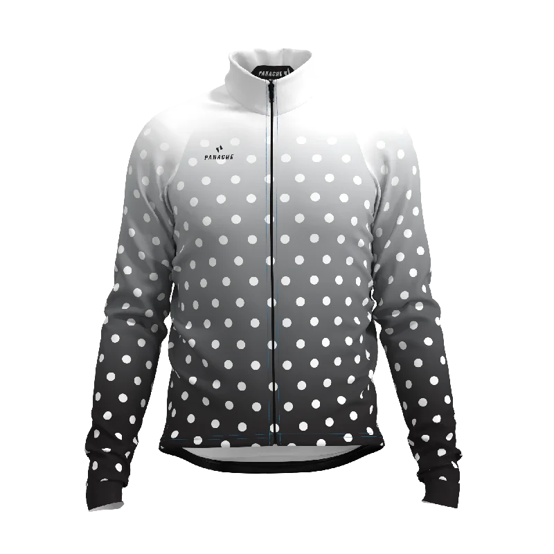 M's & W's Pro Wind Jacket - Black & White Fade Dots