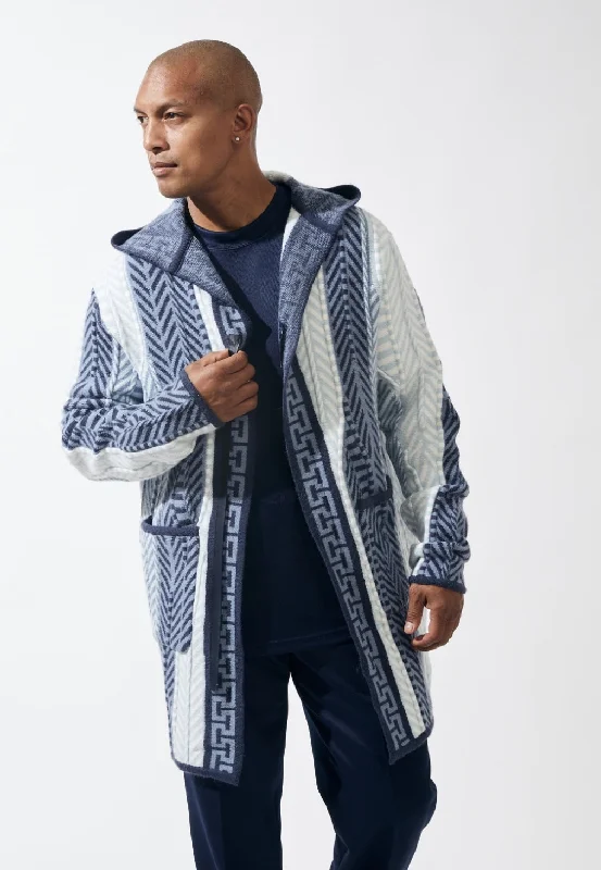 Cute Design Stacy Adams 3/4 Length hooded sweater jacket
