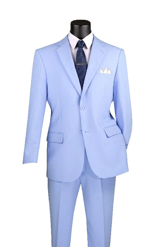 Classic Light Blue Regular Fit 2 Piece Suit
