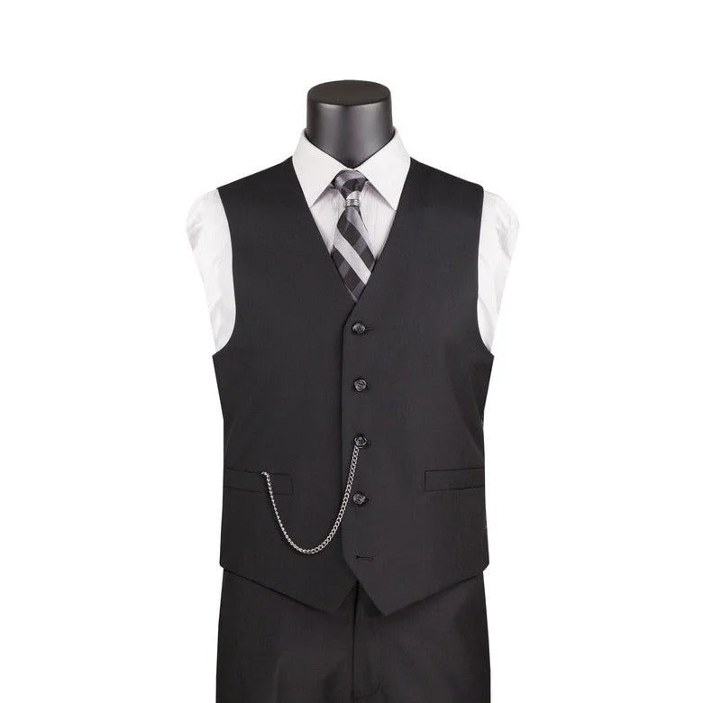 College Style Vinci OV-900 Slim Fit  Vest Charcoal