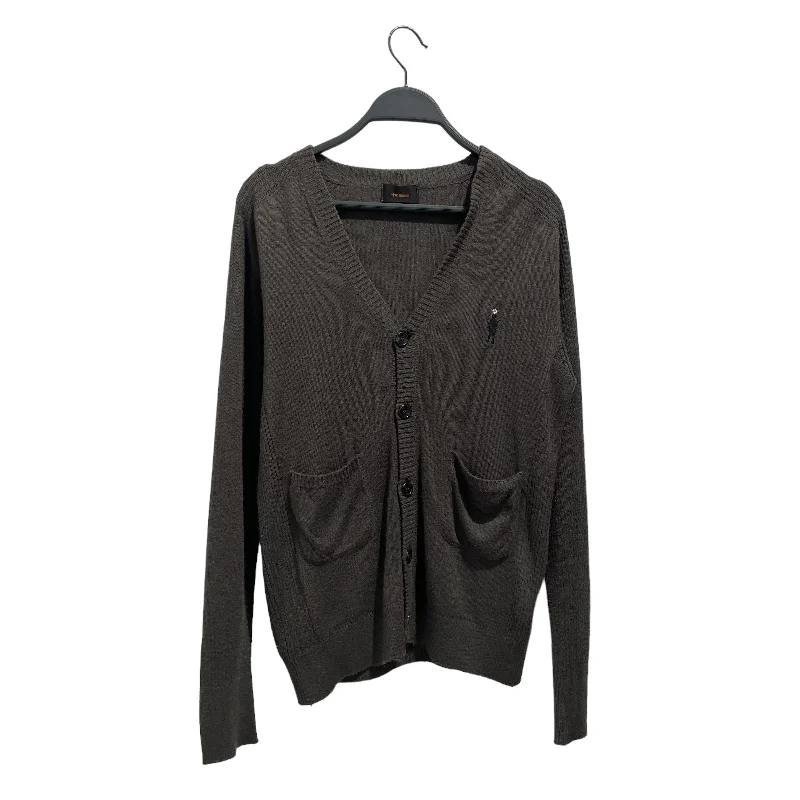 Relaxed Wear TETE HOMME/Cardigan/5/Cotton/BRW/MILITARY MAN EMROIDERY