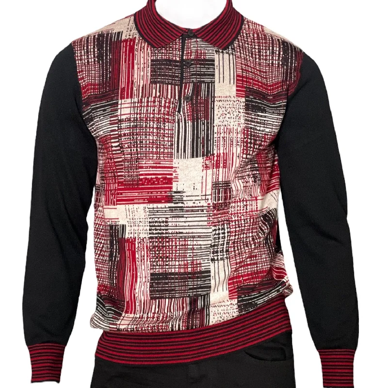 Simple Chic Cigar Couture "Vango" Sweater (Black/Red) 303