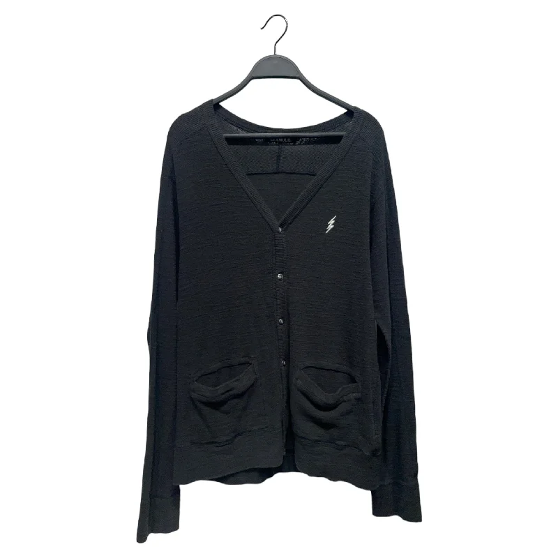 Spring Fashion HYSTERIC GLAMOUR/Sweater/L/Cotton/GRY/BUTTON DOWN CARDIGAN