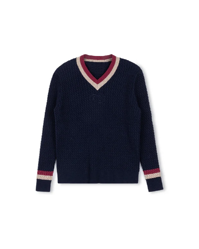Exquisite Tailoring Keller - Stripe Trim Sweater