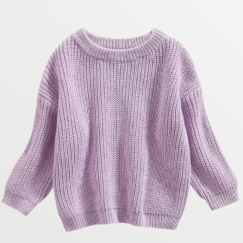 Soft Casuals Willow Knit Sweater - Lavender