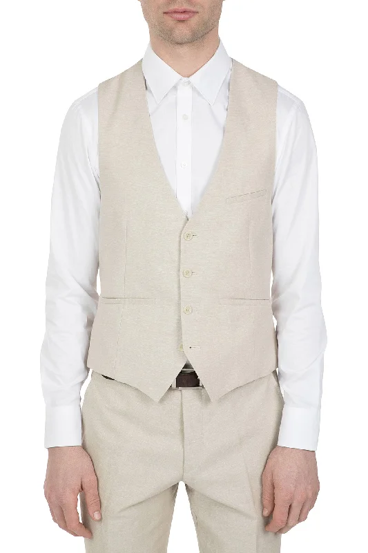 New Design Uberstone Linen Sand Vest