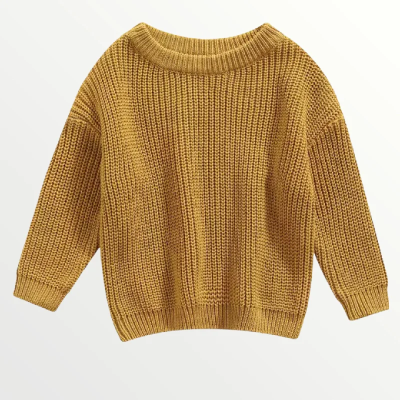 Party Wear Willow Knit Sweater - Mustard