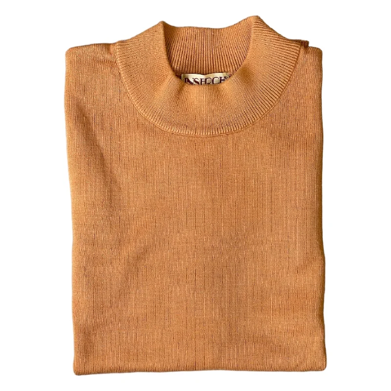 Simple Elegance Inserch Cotton Blend Mock Sweater (Aztek)