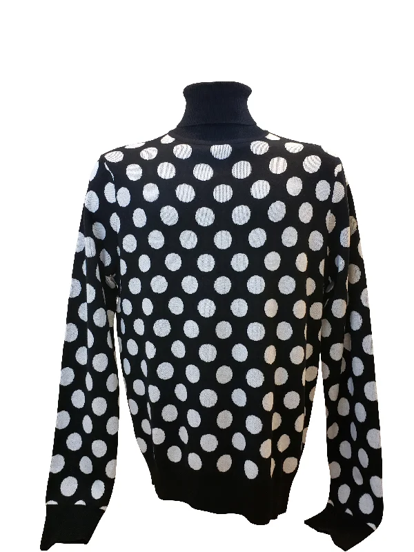 Sports And Leisure Robert Lewis Polka dot Turtleneck