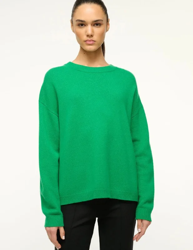 SERRANO CASHMERE RELAXED CREW CLOVER