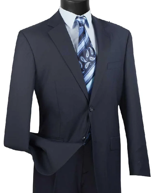 Warm Winter Series Executive 2 Piece Regular Fit Suit Color Navy