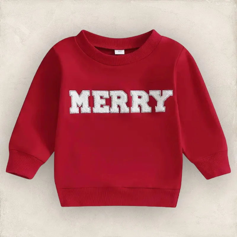Relaxed Fashion MERRY Apliqué Sweatshirty