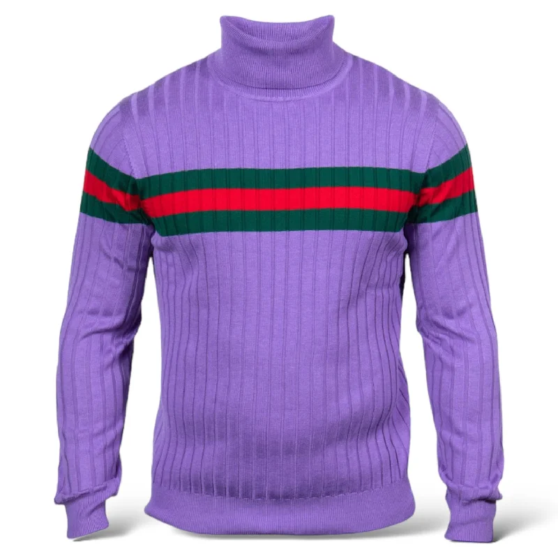 Classic Design Prestige Designer "Southshore" Turtleneck (Lilac/Red/Green)