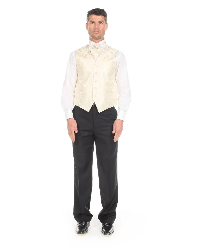 Lace Design Tapestry Formal Vest