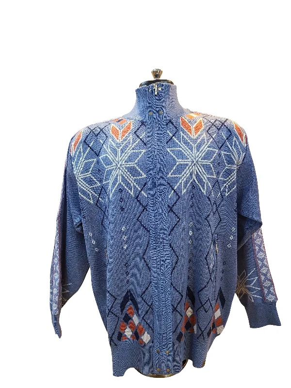 Romantic Data Silversilk Full Zipper Sweater