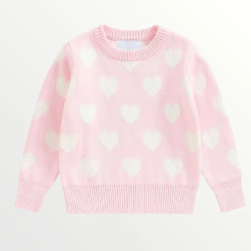 Elegant Dressing Heart Sweater - pink