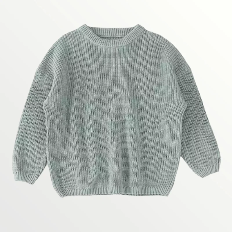 Customized Version Willow Knit Sweater - Ocean Blue