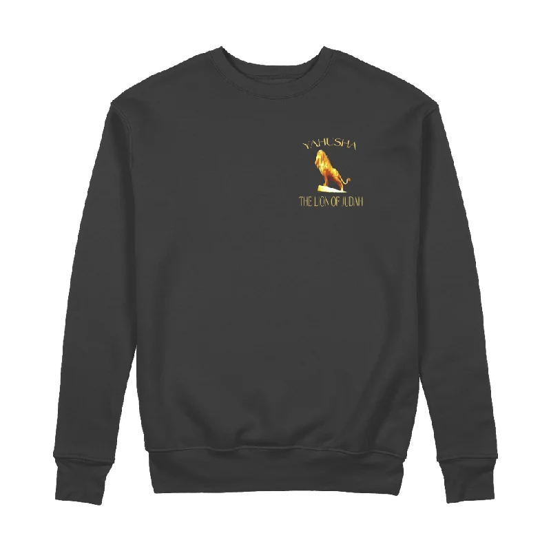 Low-key Luxury Yahusha-The Lion of Judah 01 Men's Designer Organic Cotton Sweater
