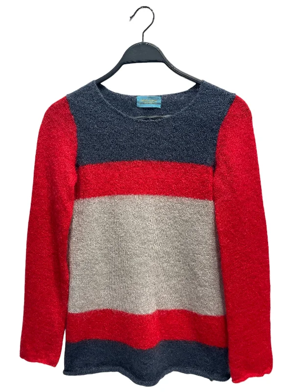 Bright Colors UNDERCOVER///Sweater/S/Border/Wool/GRY//M [Designers] Essentials/