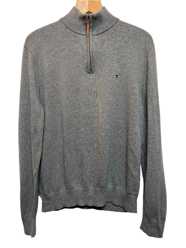 Design Must-have Tommy Hilfiger Grey Quarter Zip (Size L)