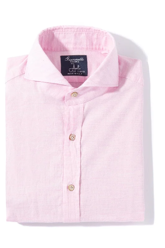 Comfortable And Cold-proof Diablo Cotton Shirt in Pink