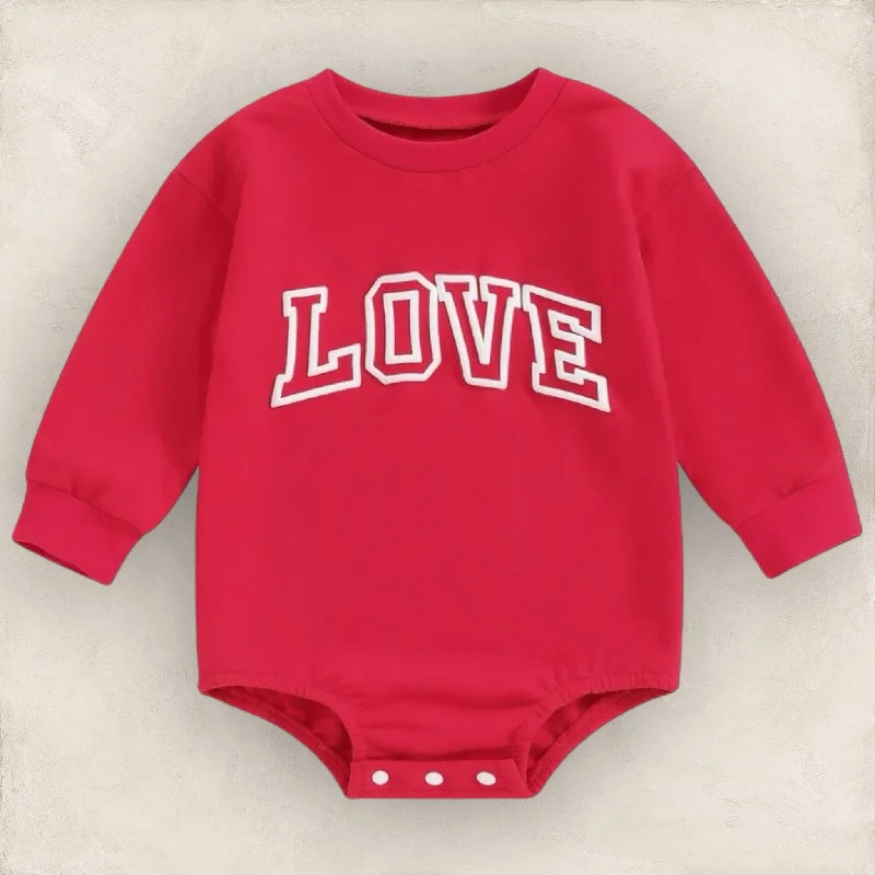 Soft Looks LOVE Sweatshirt Romper