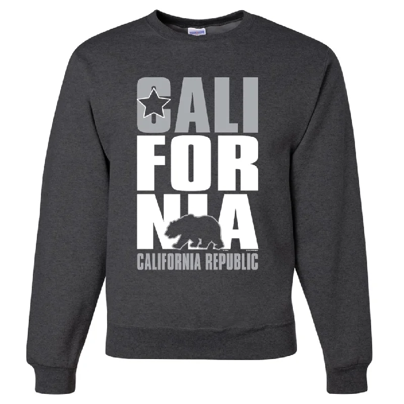 Comfortable Series California Republic Raiders Style Crewneck Sweatshirt