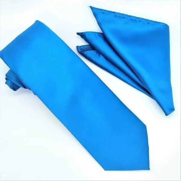 Classic Choice Cobalt Blue Tie and Hanky Set