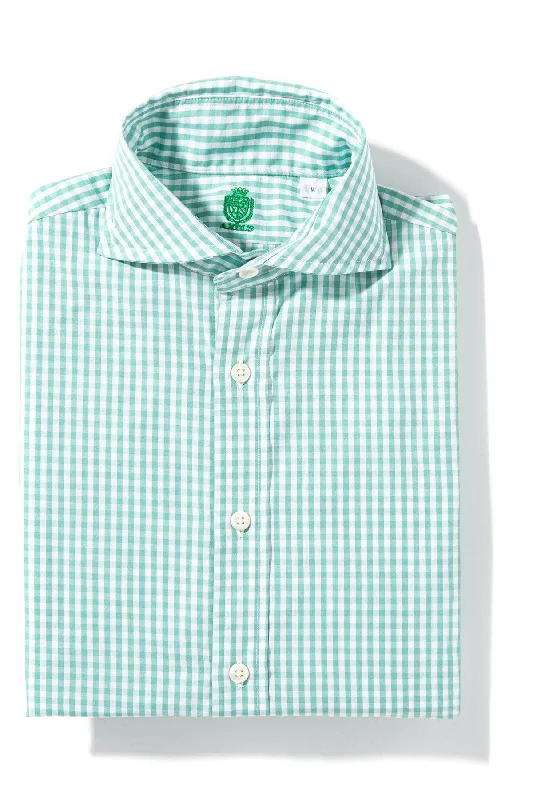 Unique Design Triad Check Shirt in Green