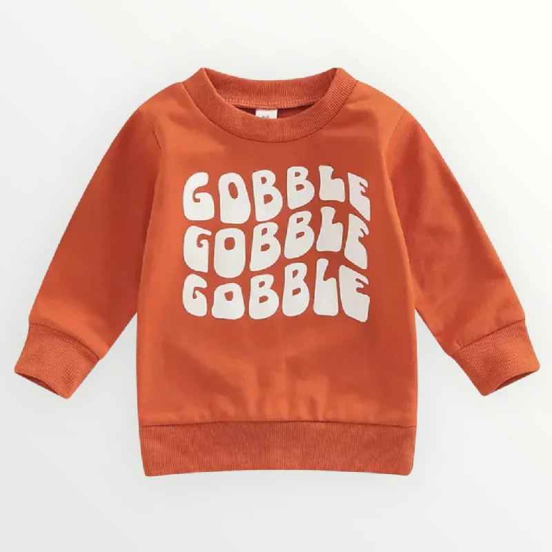 Trendy Comfort Wear Gobble Sweatshirt - Orange