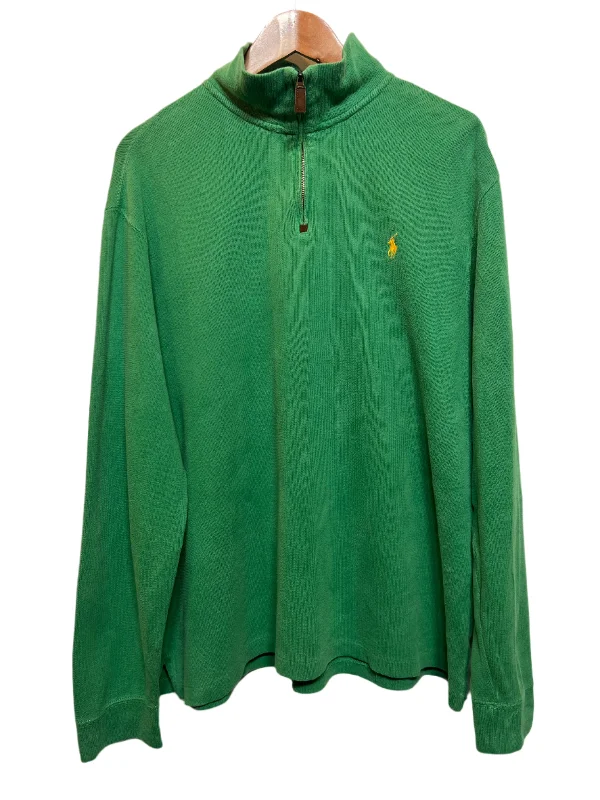 Fresh And Capable Polo Ralph Lauren Green Quarter Zip (Size XL)