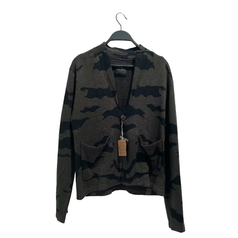 Advanced Design TETE HOMME/Cardigan/M/Camouflage/Cotton/GRN/
