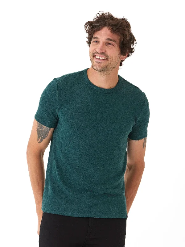 Lace Design Gil Sweater Knit Short Sleeve Tee