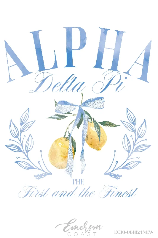 Alpha Delta Pi Italian Summer Bow Bid Day Tshirt