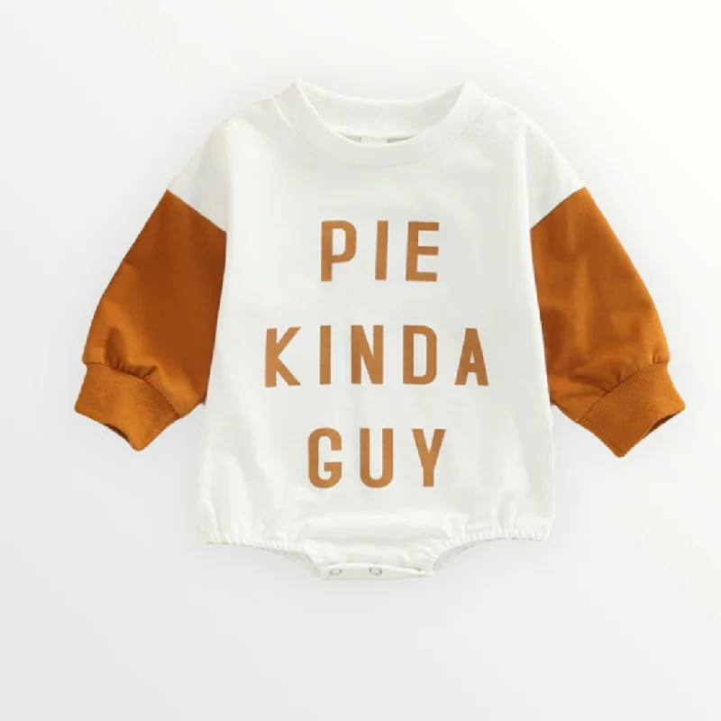 Elegant Casuals Pie Kinda Guy Sweatshirt Romper