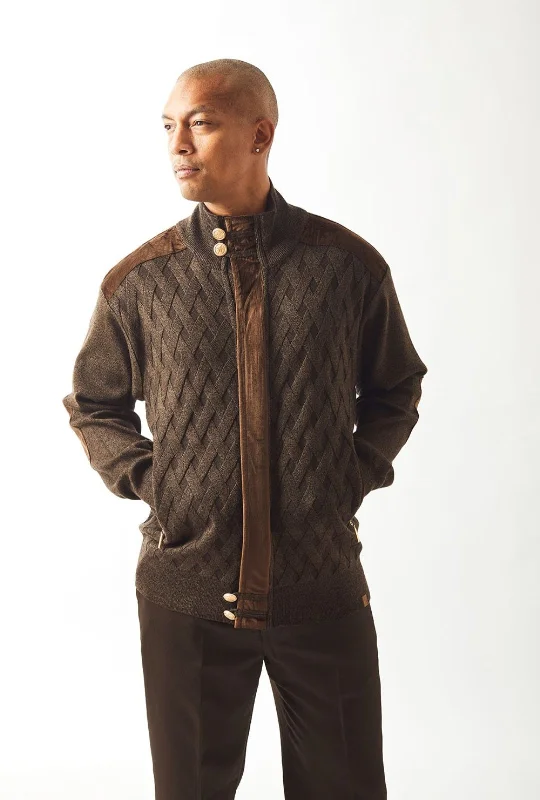 High-quality Styles Silversilk Full Zipper Sweater