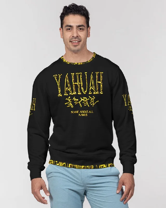 Leisure Travel Yahuah-Name Above All Names 01-02 Men's Designer French Terry Sweatshirt