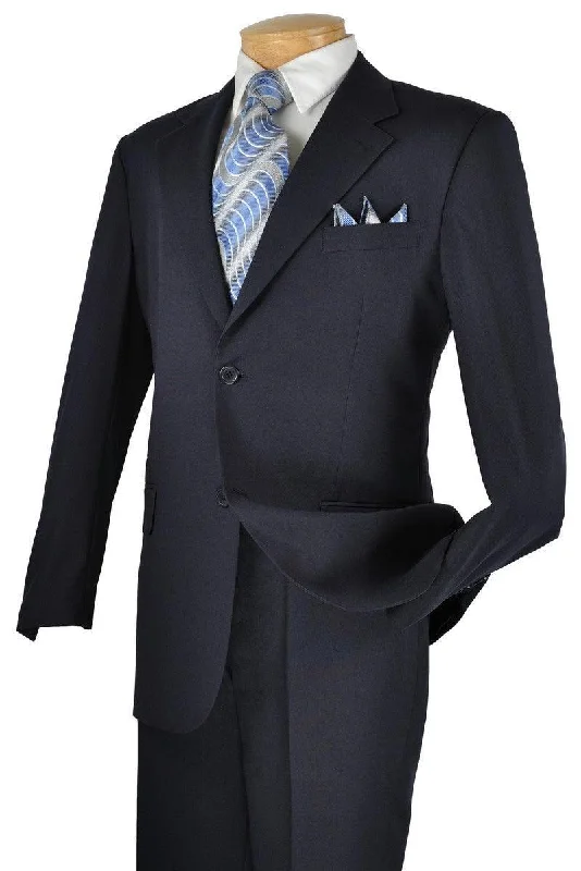 Fresh And Capable Navy Regular Fit 2 Piece Suit
