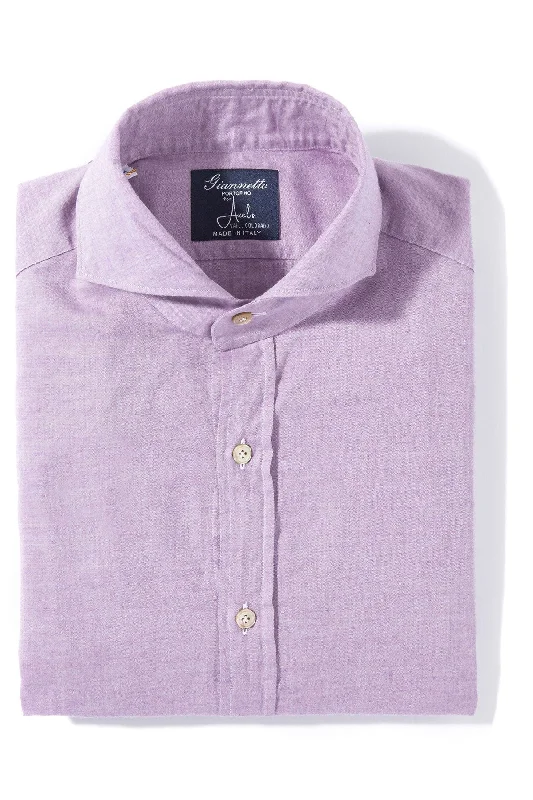 Refreshing Design Diablo Cotton Shirt in Purple