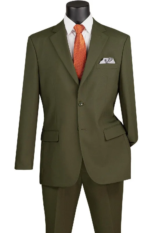 Personalized Design Olive Regular Fit 2 Piece Suit