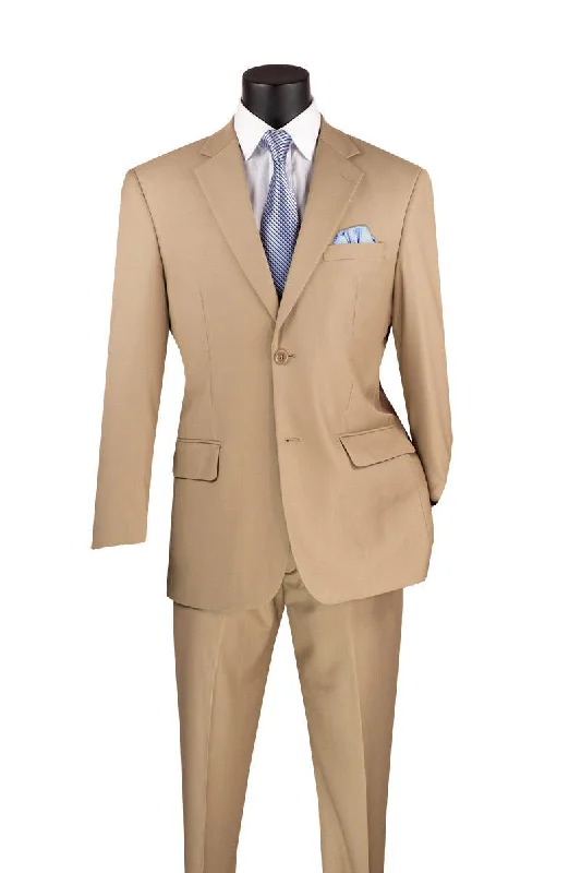 New Autumn And Winter Styles Light Beige Regular Fit Two Piece Suit