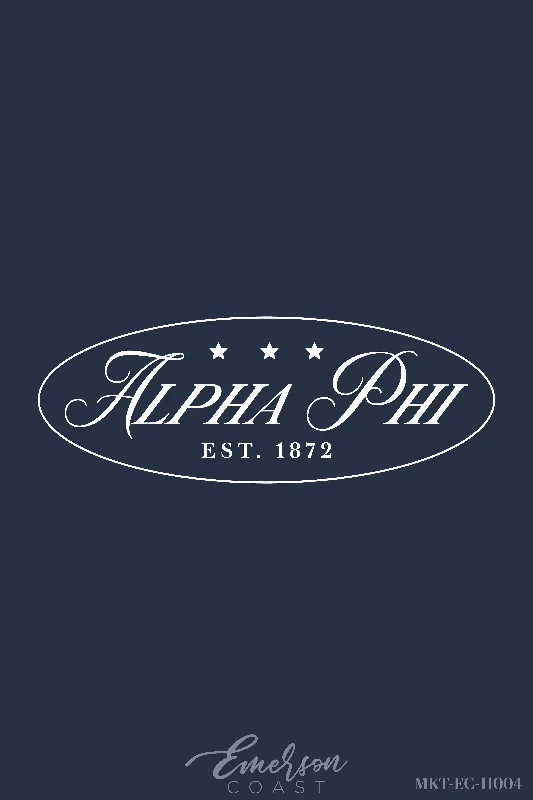 Alpha Phi Navy Stars Bid Day Tshirt