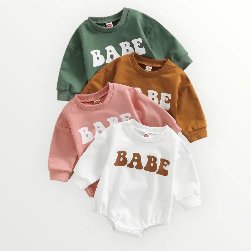 Loose Fit BABE | Sweatshirt Romper