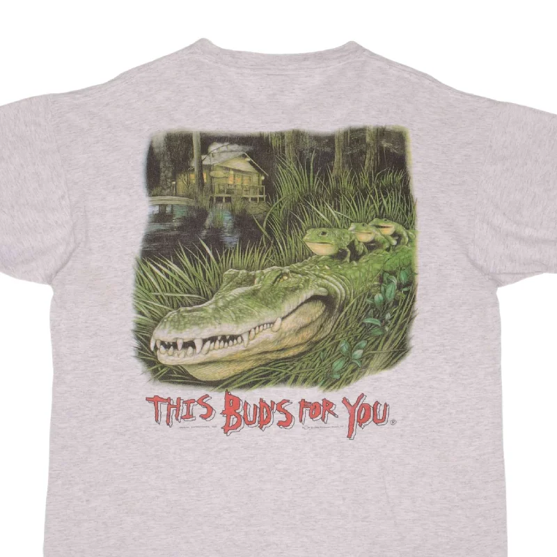 VINTAGE BUDWEISER ALLIGATOR TEE SHIRT 1996 SIZE XL MADE IN USA